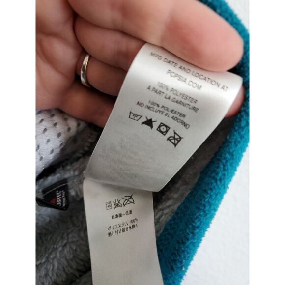 Patagonia Fleece Pullover Jacket Womens Medium Re Tool Gray Long Sleeve Snap T - Picture 12 of 15